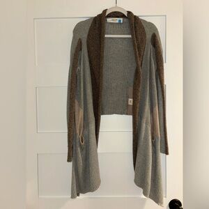 Anthropologie Gray and Brown Cardigan